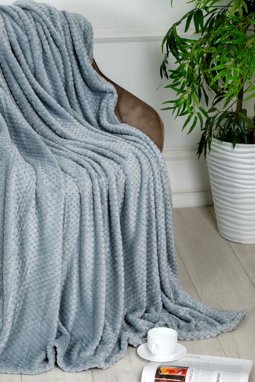 Плед велсофт Bio-Line, мягкий пушистый кубик