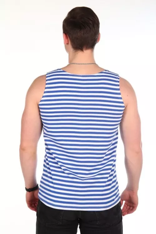 Майка тельняшка голубая полоса