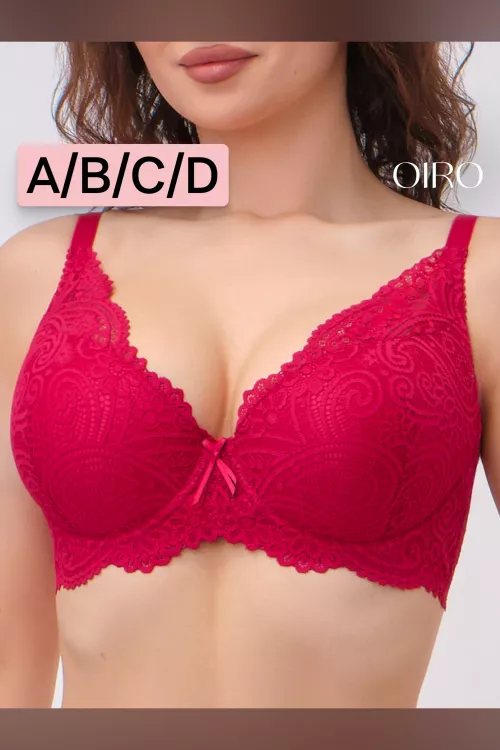 Бюстгальтер кружевной OIRO с пуш-ап ALICE 1032