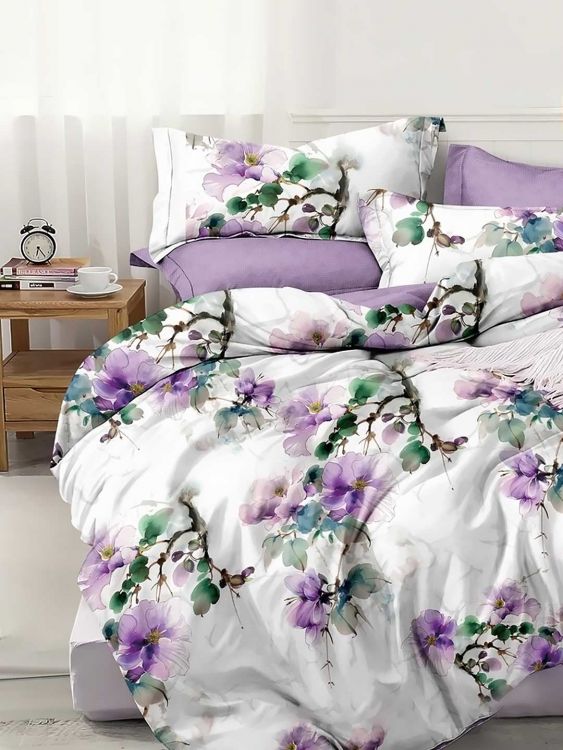 Постельное белье поплин эксклюзив на молнии - Яблоневый цвет