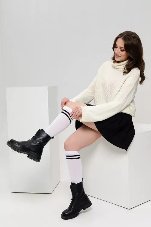 Гольфы женские Графика (2 полосы) (набор 2 пары)