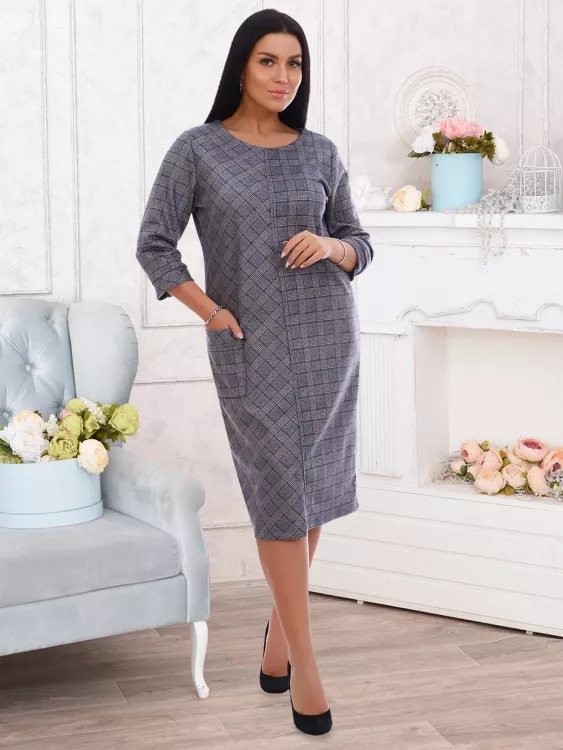 Регина (серое) платье