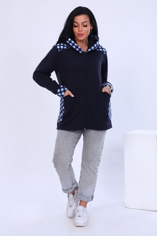 Толстовка 93648 синий последний размер