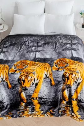 Покрывало трикотажное ворсовое ТМ Павлина, Тигр