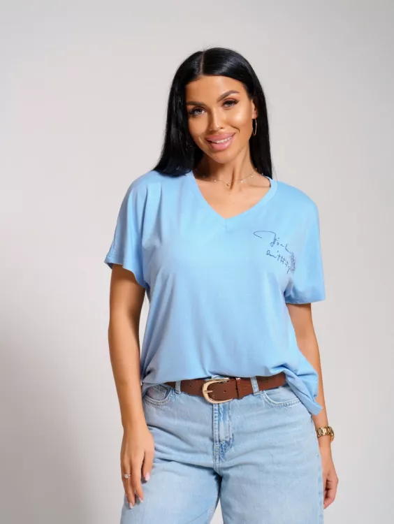 Оксана(голубой) футболка