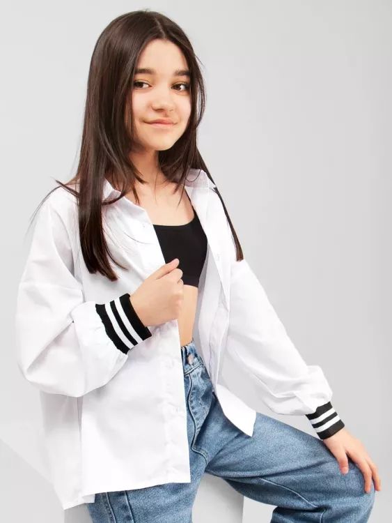 Блузка для девочки оверсай Свобода 1