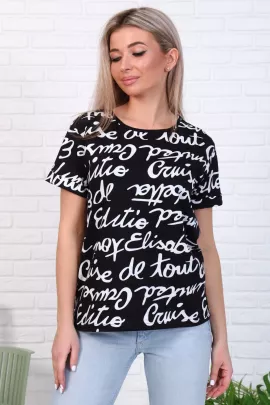 Футболка женская 6-196 (черный)