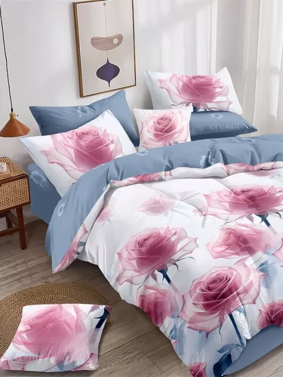 Постельное белье поплин люкс - Нежная роза