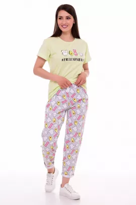 Пижама женская 5-284а (салатовый), Friendship