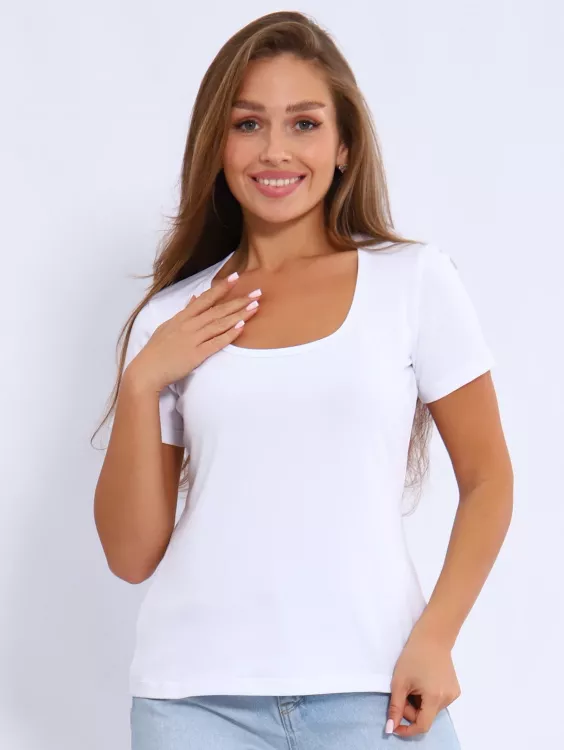 Футболка женская 6-203б (белый)