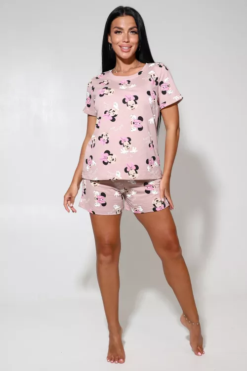 Костюм с шортами Минни (розовый)