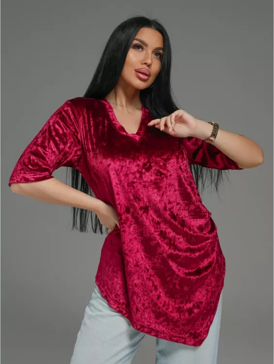 Мия футболка женская (бордо)