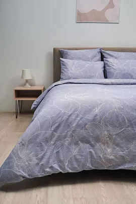 Пододеяльник поплин - Вернисаж, цвет светло-серый