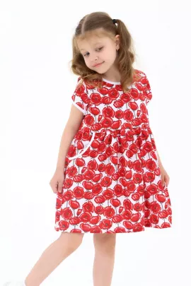 Платье Киска с карманами 33066 маки