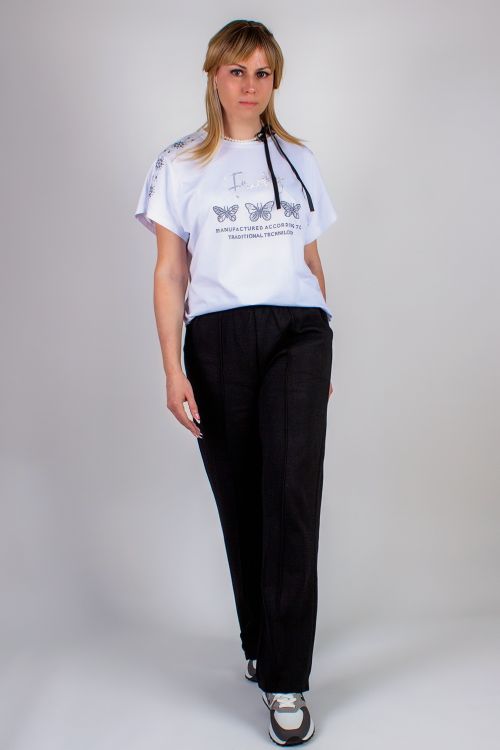 Трикотажные брюки со стрелкой арт.870-8