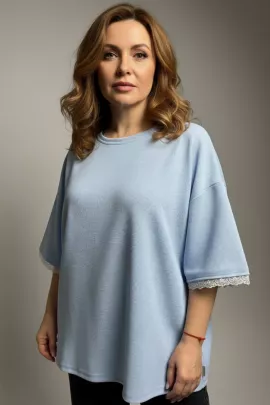 Романс футболка женская (небесный)