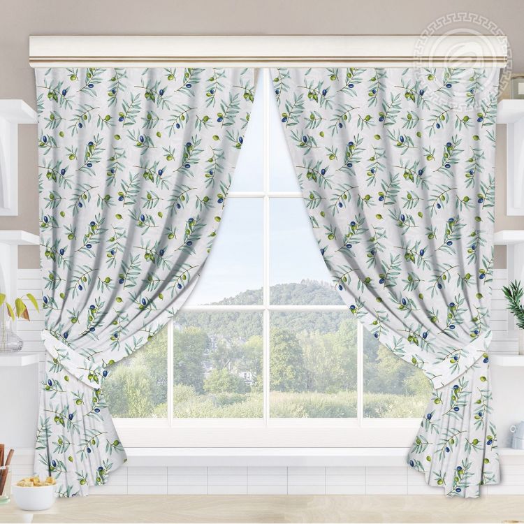 Шторы для кухни с подхватом Долина Ш.145.180 145*180 Ш.145.180