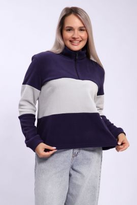 Толстовка 23048 темно-синий + серый последний размер