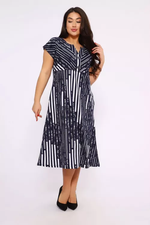 Платье 599183 темно-синий последний размер