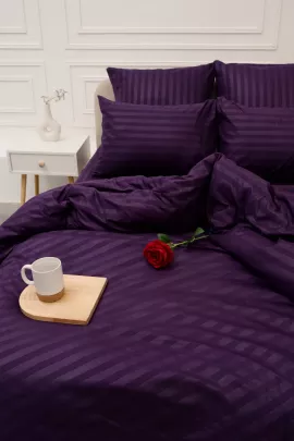 Пододеяльник Микрофибра Страйп - Фиолетовый