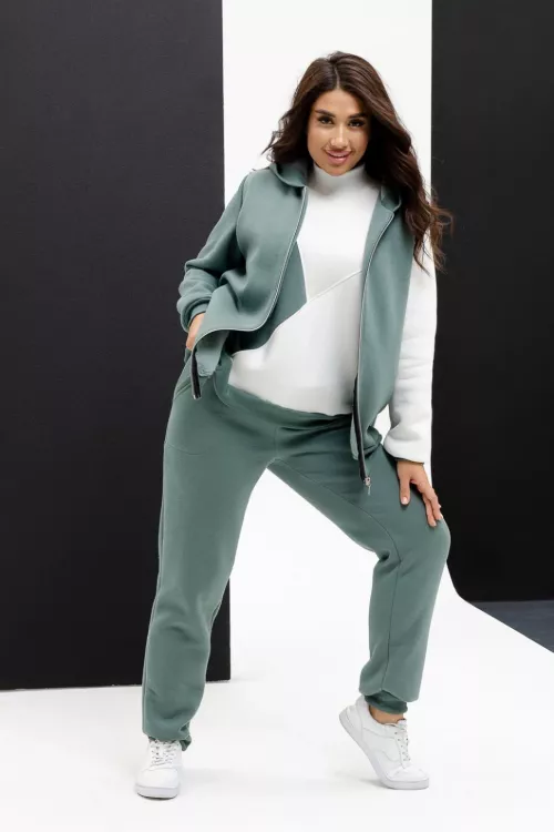 Костюм Виньет оливковый + молочный последний размер