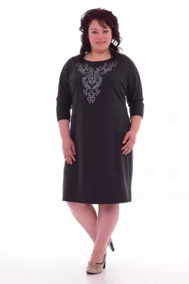 Платье женское 4-28з (тёмно-серый)