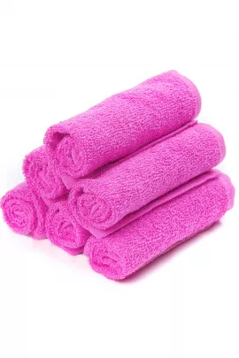 Салфетка махровая - Ярко-розовый