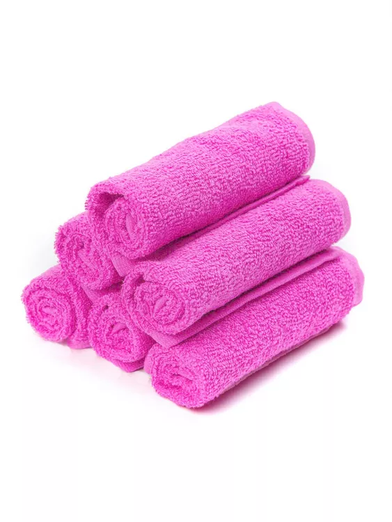 Салфетка махровая - Ярко-розовый