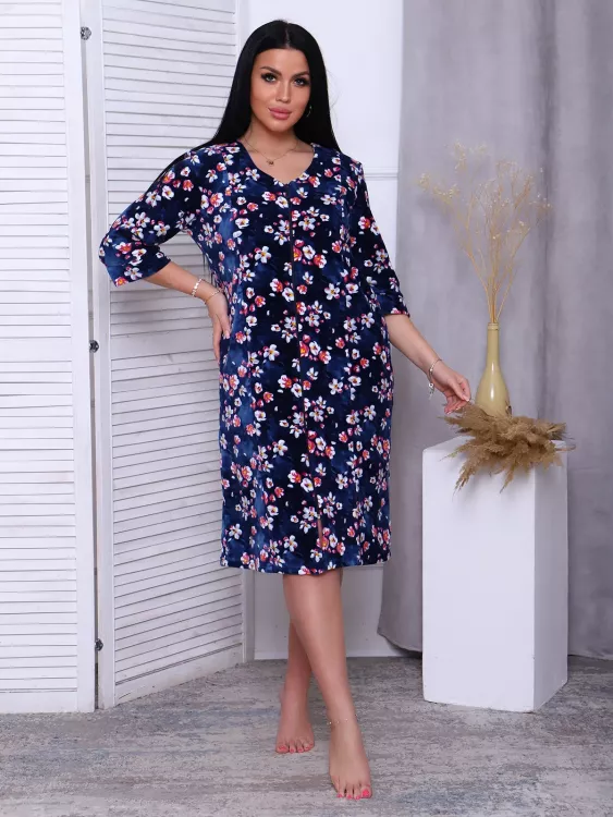 Халат 6789 Х (индиго)