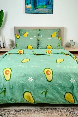 Пододеяльник бязь на молнии - Авокадо