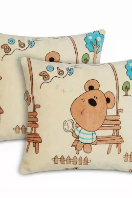 Мишка Бобби наволочка декоративная велсофт
