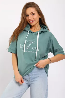 Футболка женская 6-207б (шалфей)