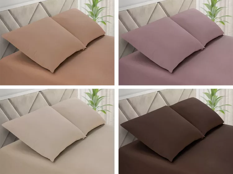 Набор наволочек 70х70 поплин однотон
