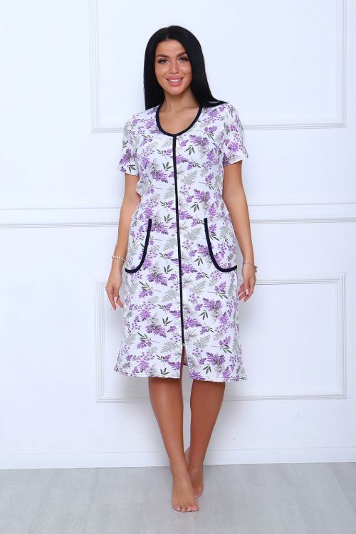 Халат 466249 фиолетовый последний размер