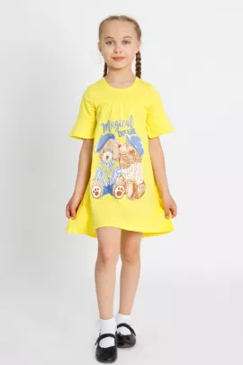 Платье детское Машенька желтый последний размер