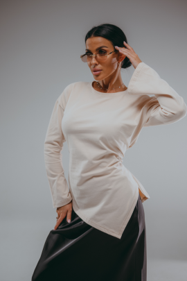 Бренда лонгслив женский (бежевый)