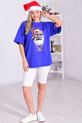 Футболка базовая 6-215б (василек)