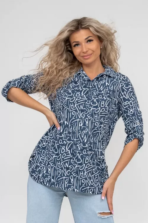 Туника 690849 синий последний размер