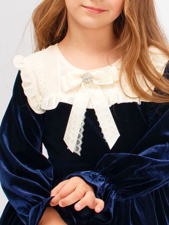 Платье бархатное для девочки 34567