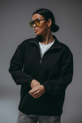 Брамея свитшот женский (черный)