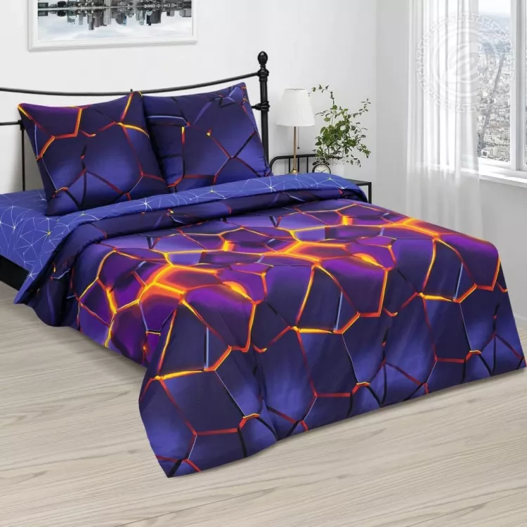 Комплект постельного белья (КПБ) Мерцание поплин 70*70 последний размер