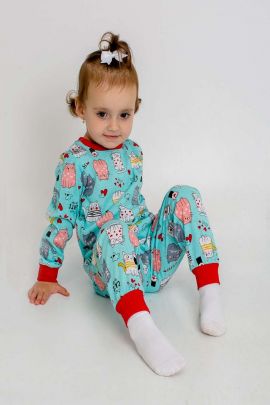 Пижама детская Эльф голубой последний размер