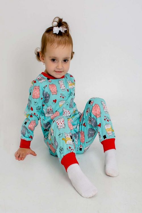 Пижама детская Эльф голубой последний размер