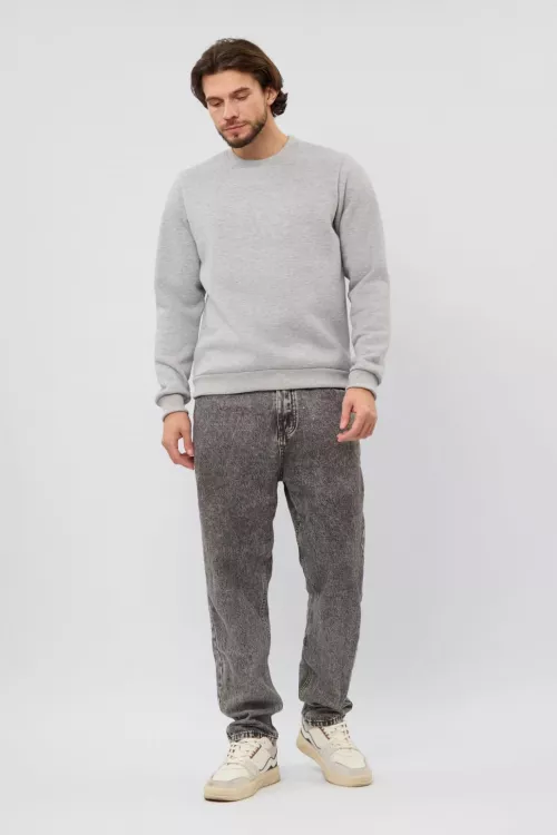 Толстовка мужская Бронд Е серый меланж последний размер