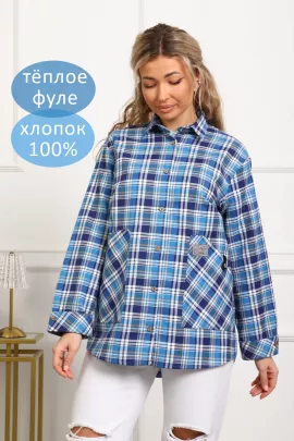1094 Рубашка женская теплая