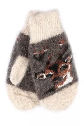 Варежки GL639 козий пух животные последний размер