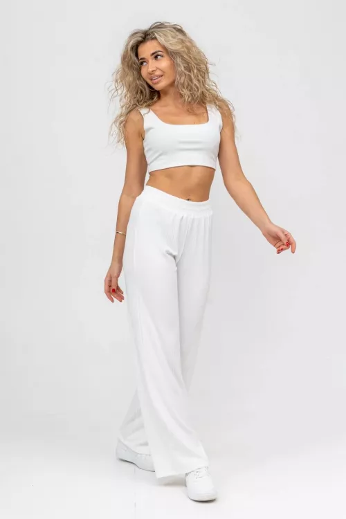 Брюки 36696 белый последний размер