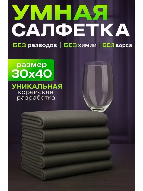 60914 Умная тряпка из микрофибры
