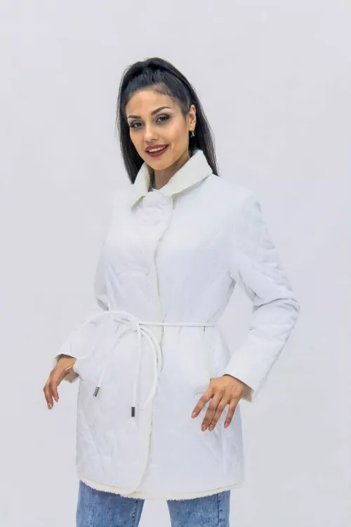 Куртка 326 Тренд Лайт Премиум демисезонная белый последний размер