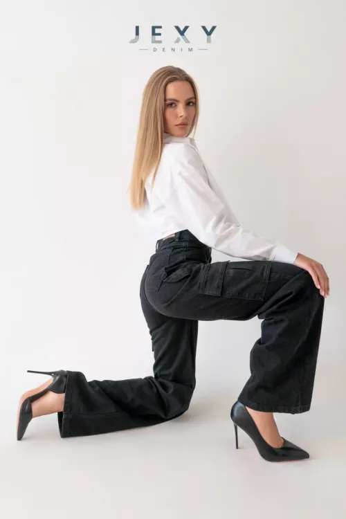 Брюки джинсы Моделька 1 черный последний размер